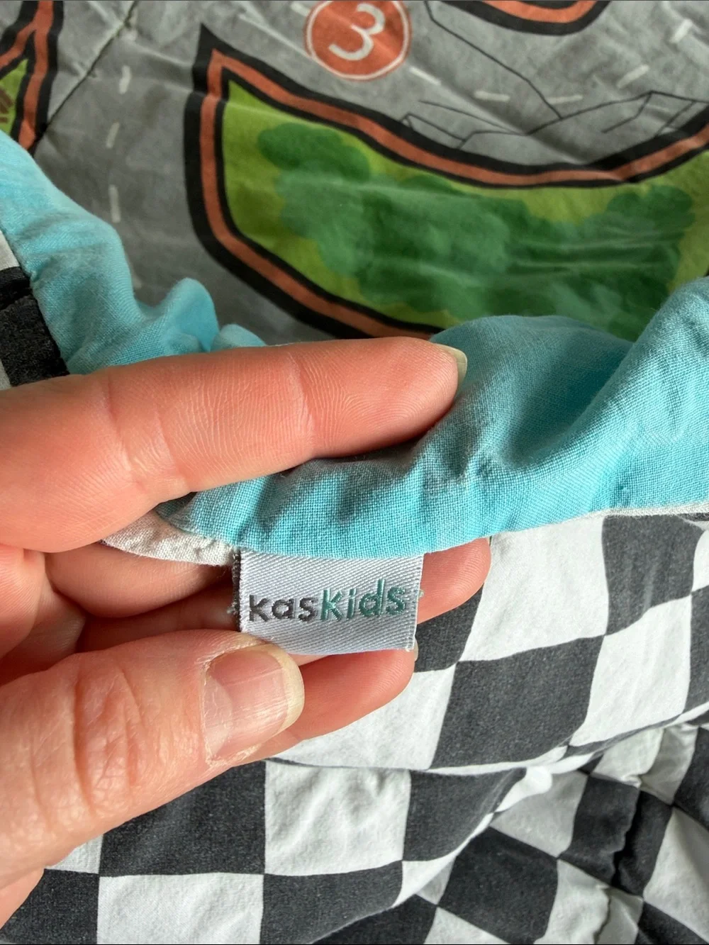 KasKids Race Car Twin bed set.